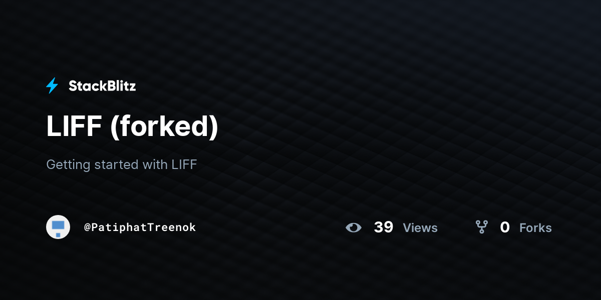 LIFF (forked) - StackBlitz