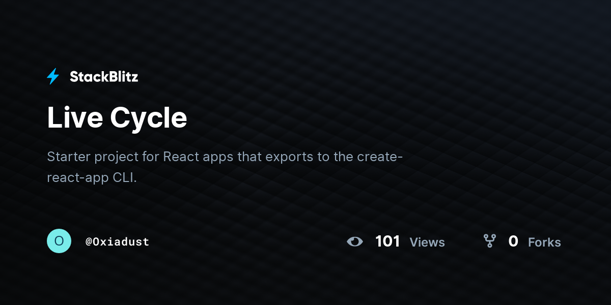 Live Cycle - StackBlitz