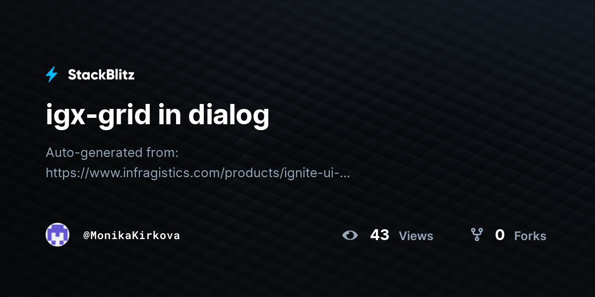 igx-grid in dialog - StackBlitz