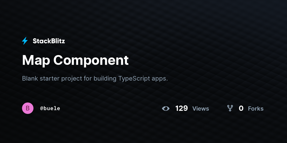 Map Component - StackBlitz