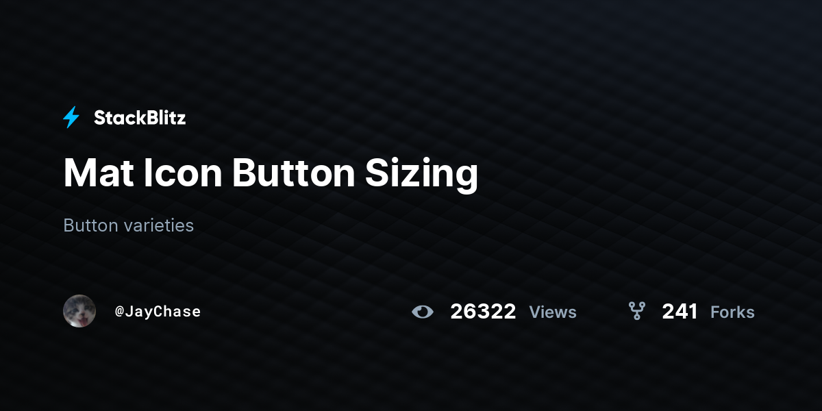 Mat Icon Button Sizing - StackBlitz