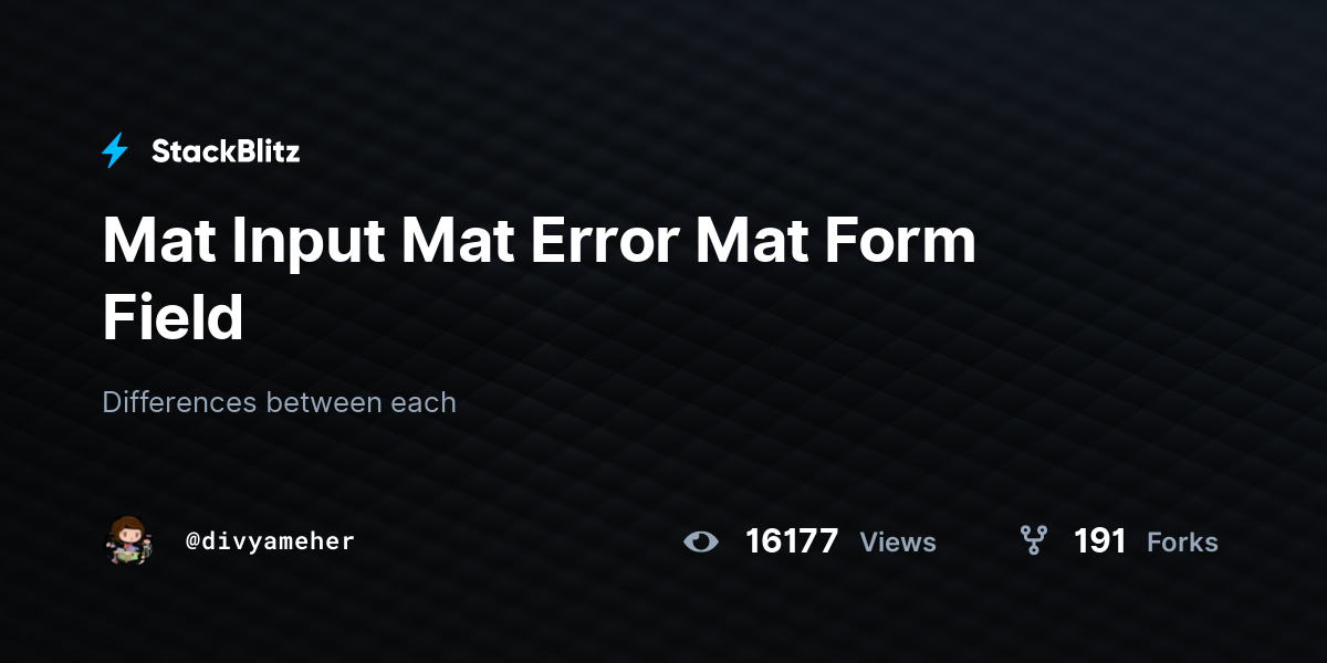 mat-input-mat-error-mat-form-field-stackblitz