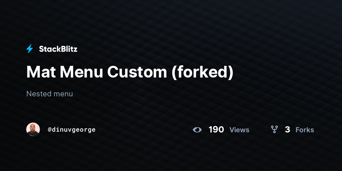 Mat Menu Custom (forked) - StackBlitz