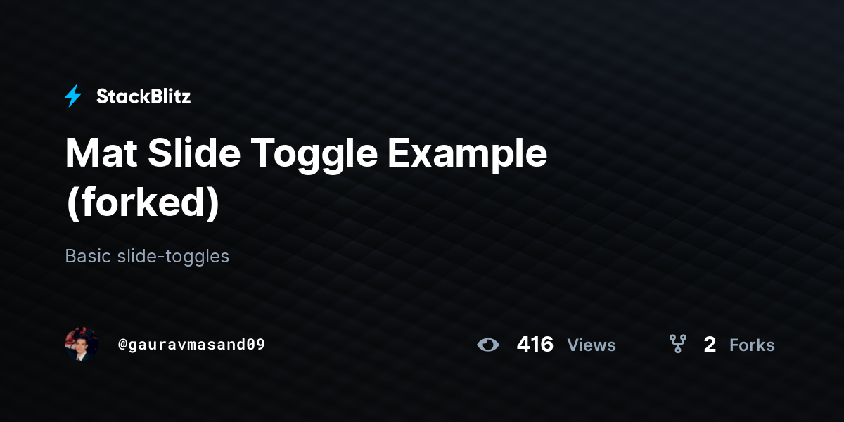 Mat Slide Toggle Example (forked) StackBlitz