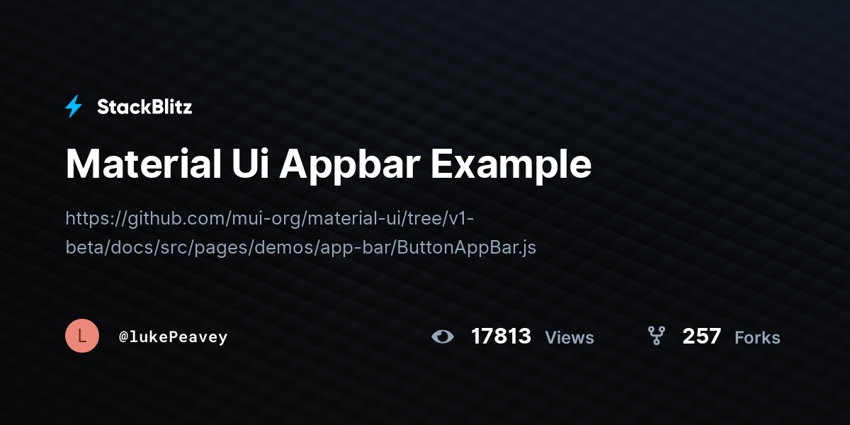 material ui title bar