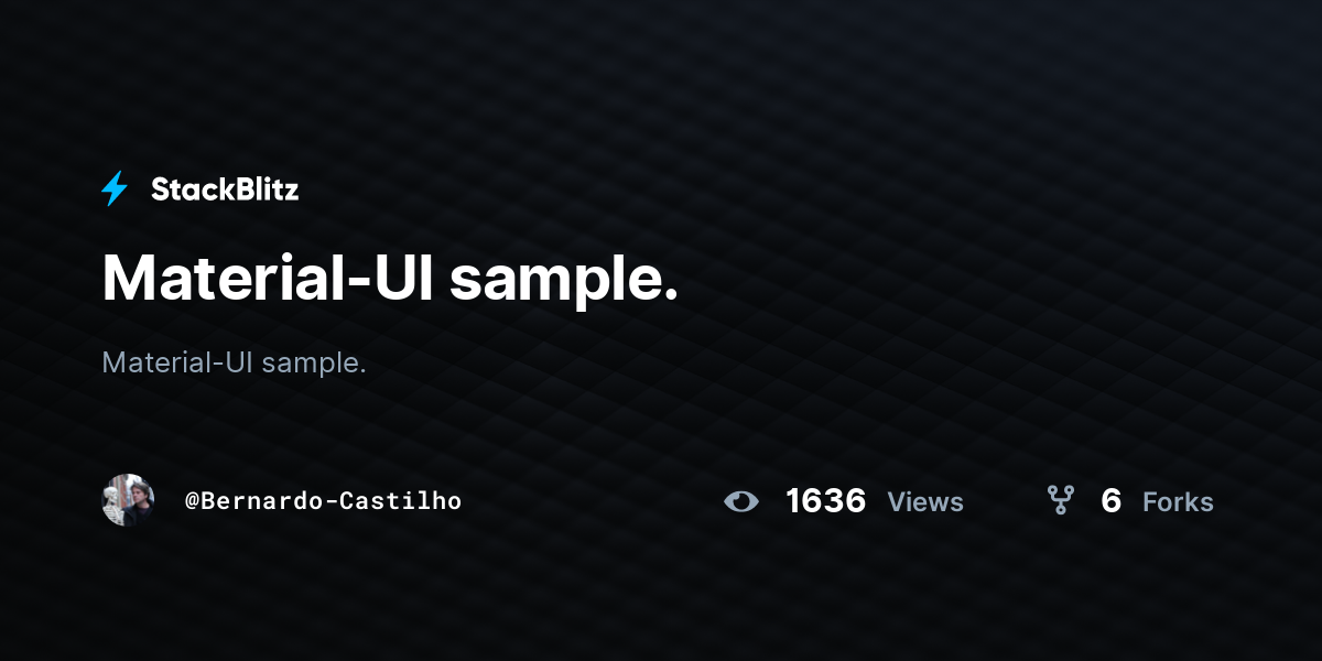 material-ui-sample-stackblitz