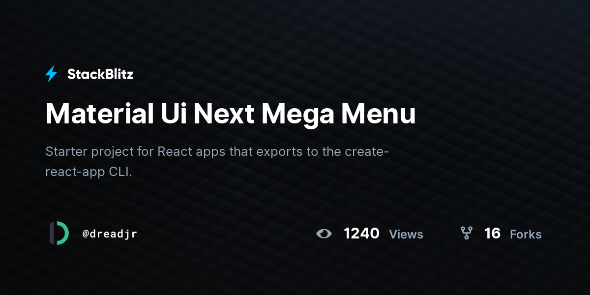 Material Ui Next Mega Menu - StackBlitz