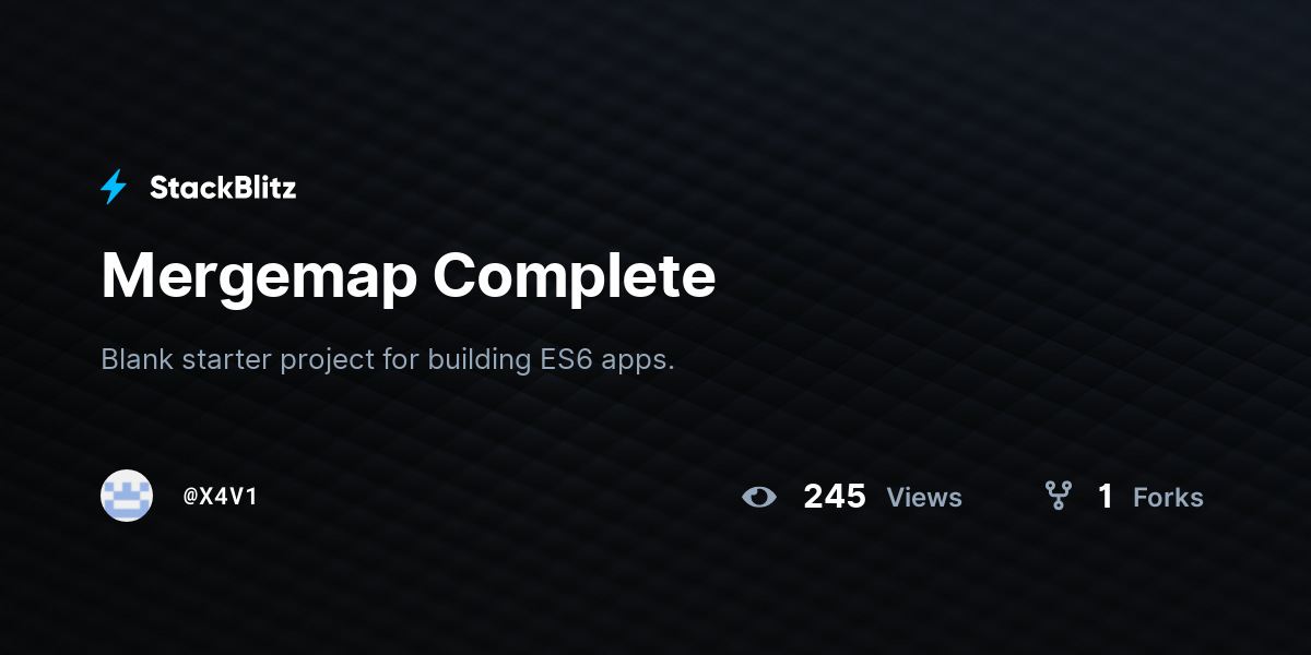 Mergemap Complete - StackBlitz
