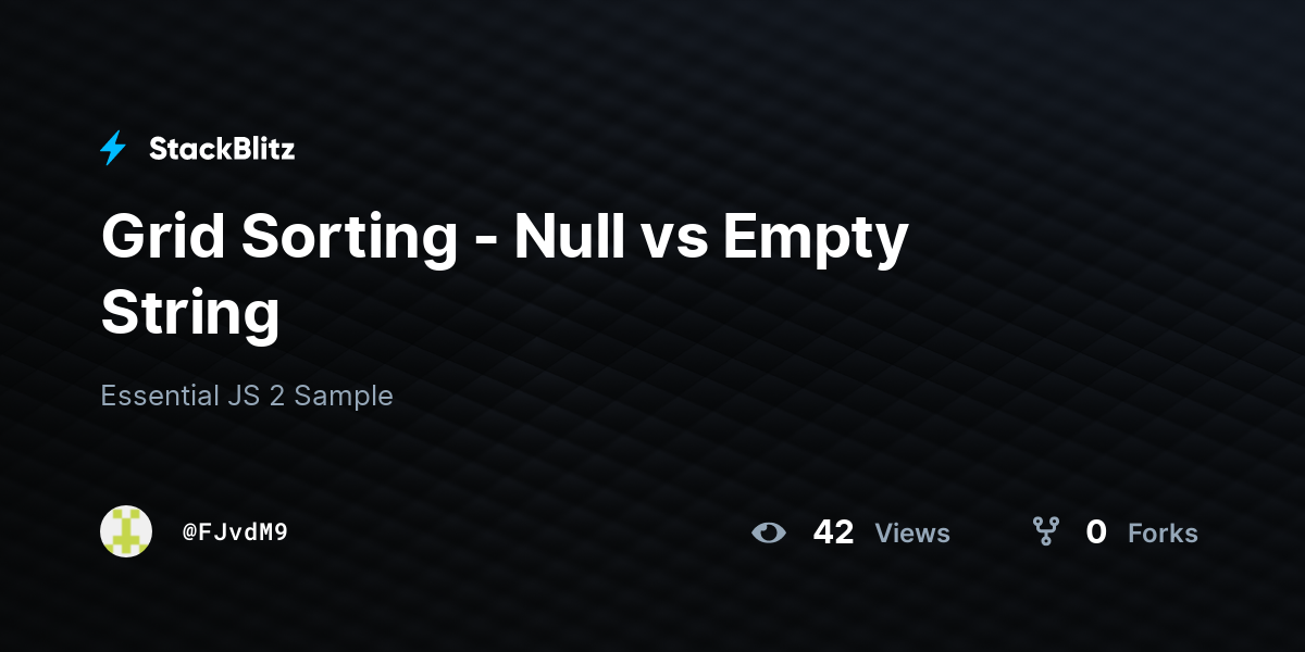 Javascript Null Vs Empty String