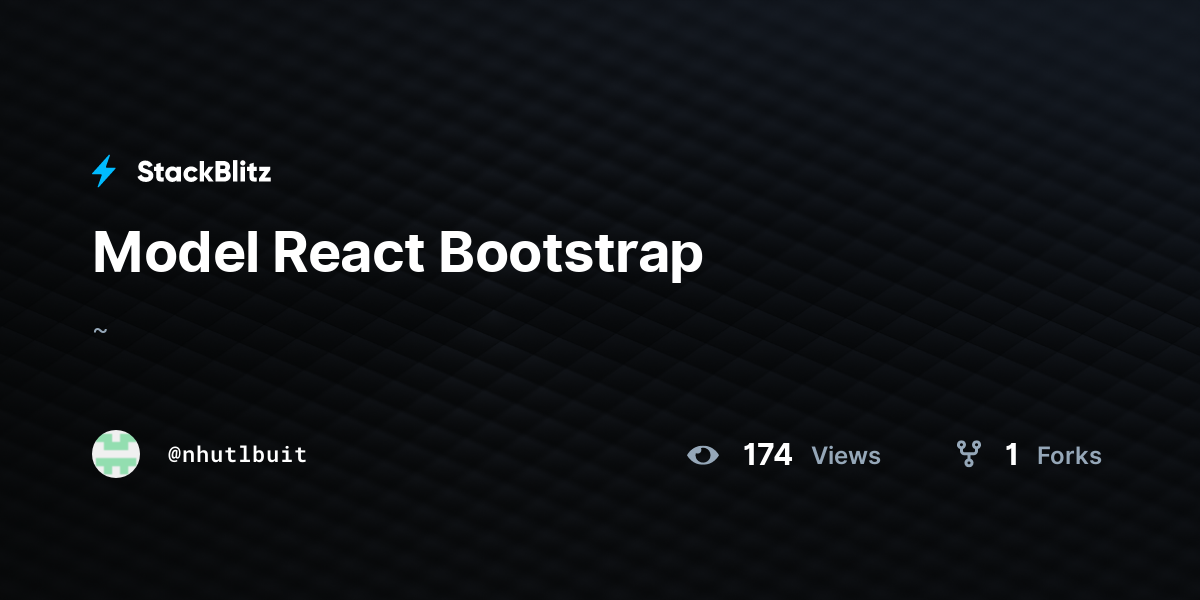 model-react-bootstrap-stackblitz
