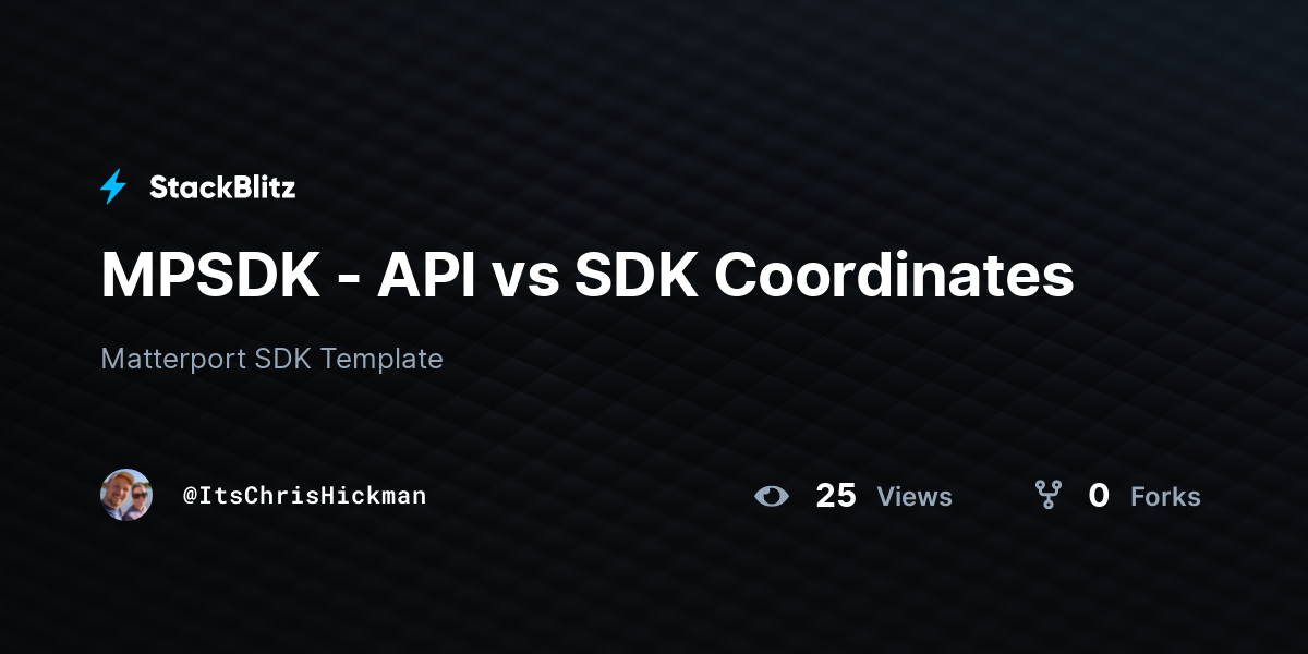 MPSDK - API vs SDK Coordinates - StackBlitz