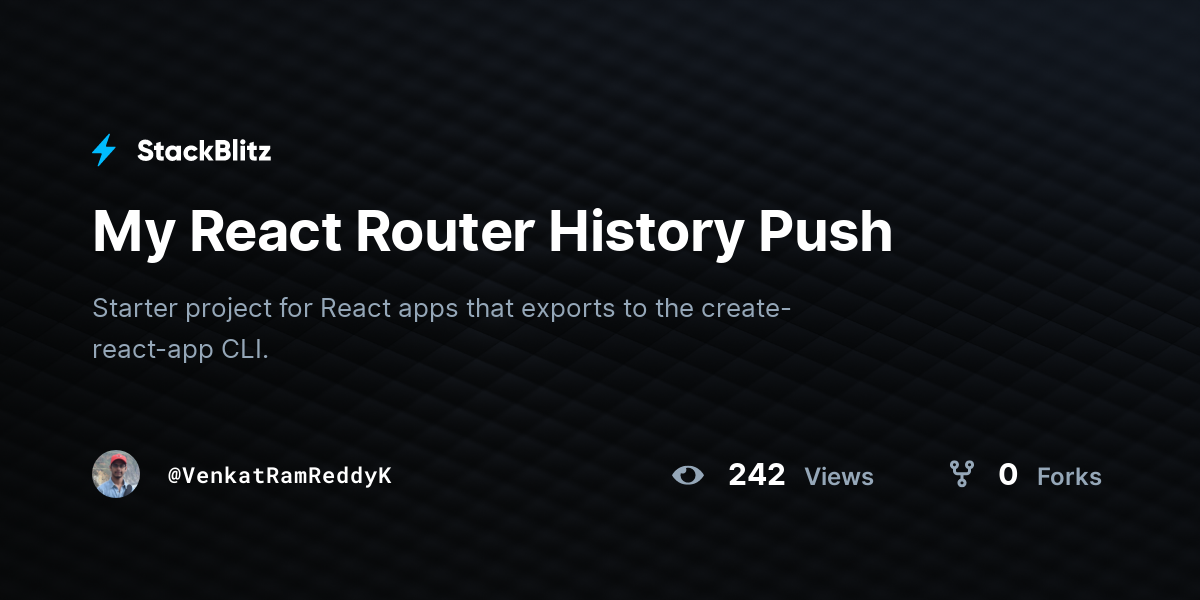 React Router History Push With Reload