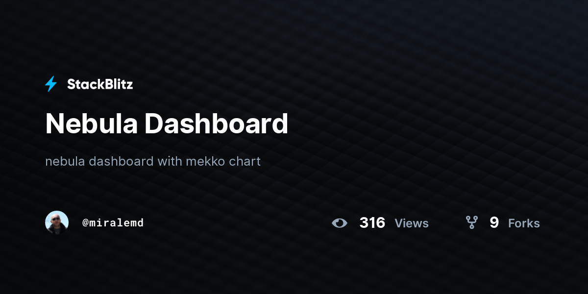 Nebula Dashboard - StackBlitz