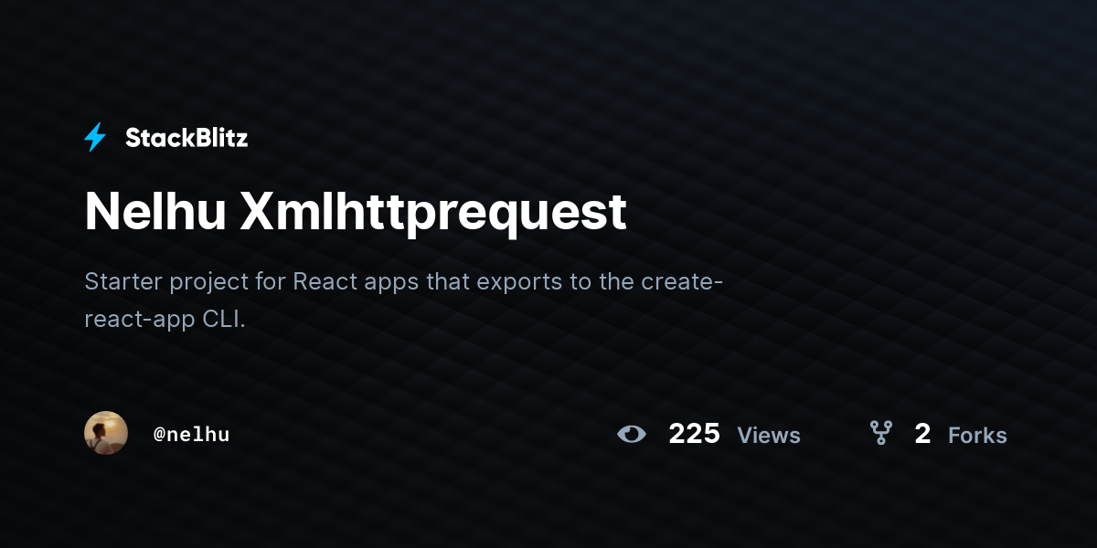 nelhu-xmlhttprequest-stackblitz