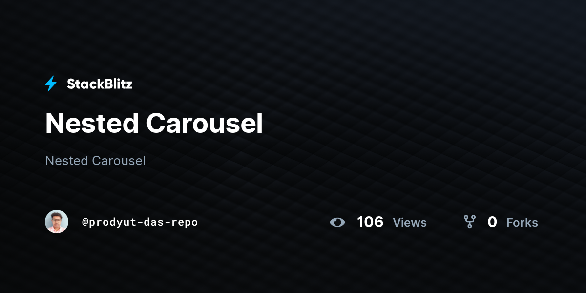 Nested Carousel - StackBlitz