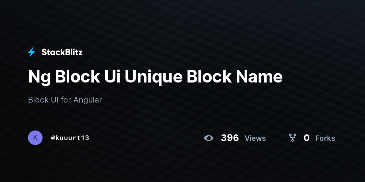 Ng Block Ui Unique Block Name - StackBlitz