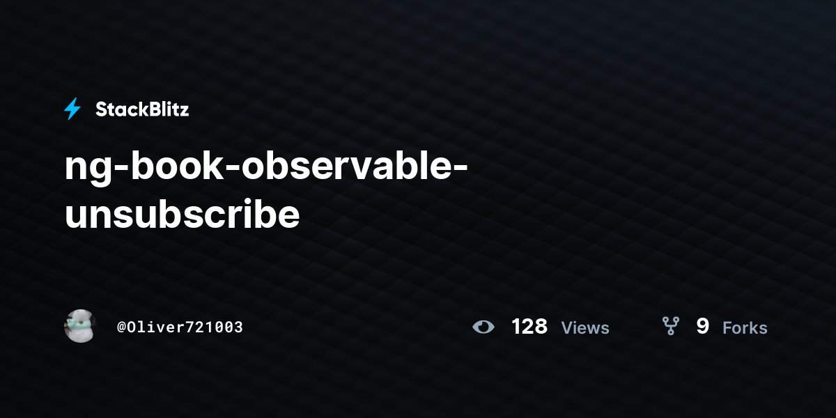 ng-book-observable-unsubscribe - StackBlitz