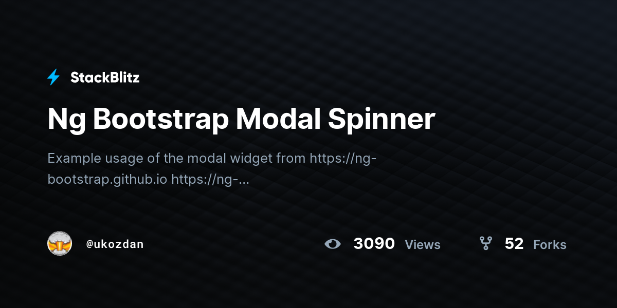 ng-bootstrap-modal-spinner-stackblitz