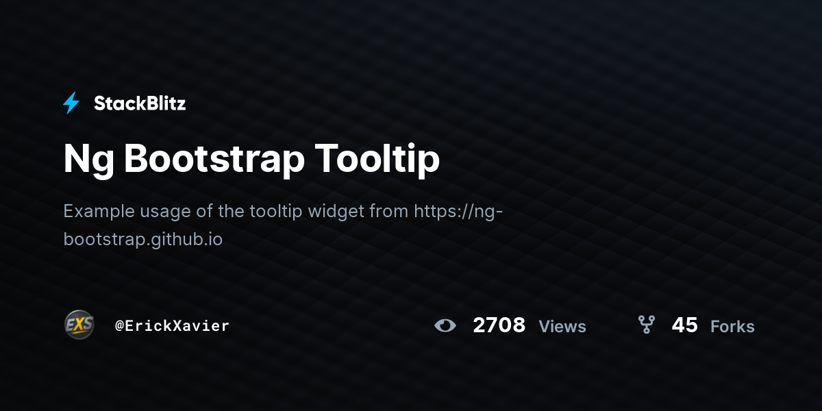 Ng Bootstrap Tooltip - StackBlitz
