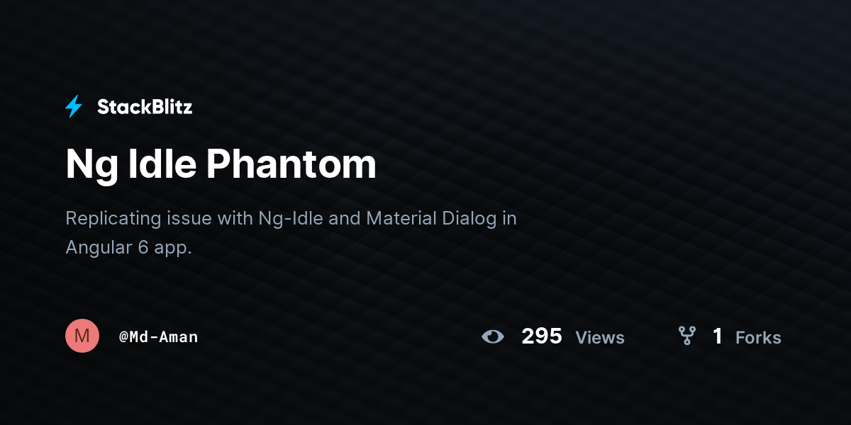 Ng Idle Phantom - StackBlitz