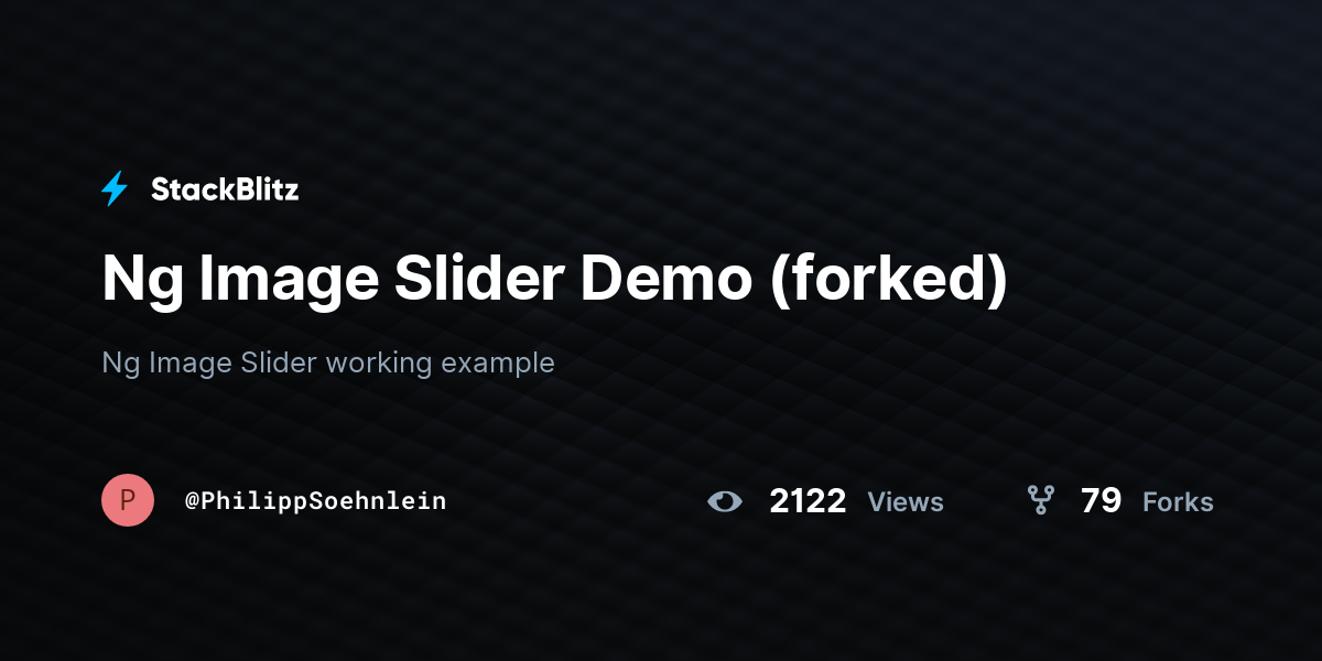 Ng Image Slider Demo (forked) - StackBlitz