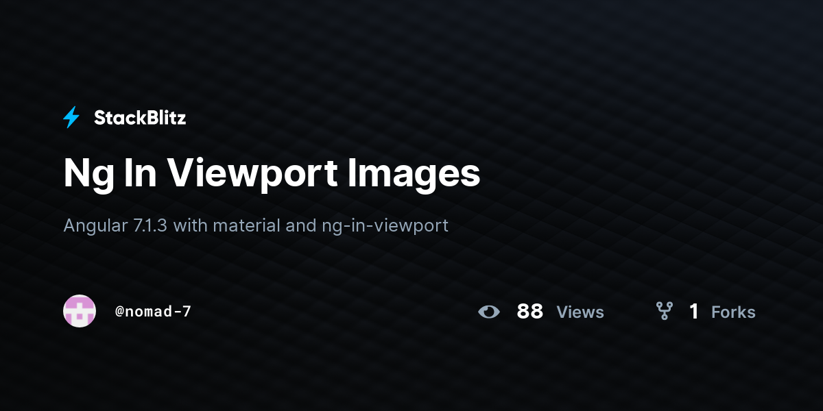Ng In Viewport Images - StackBlitz