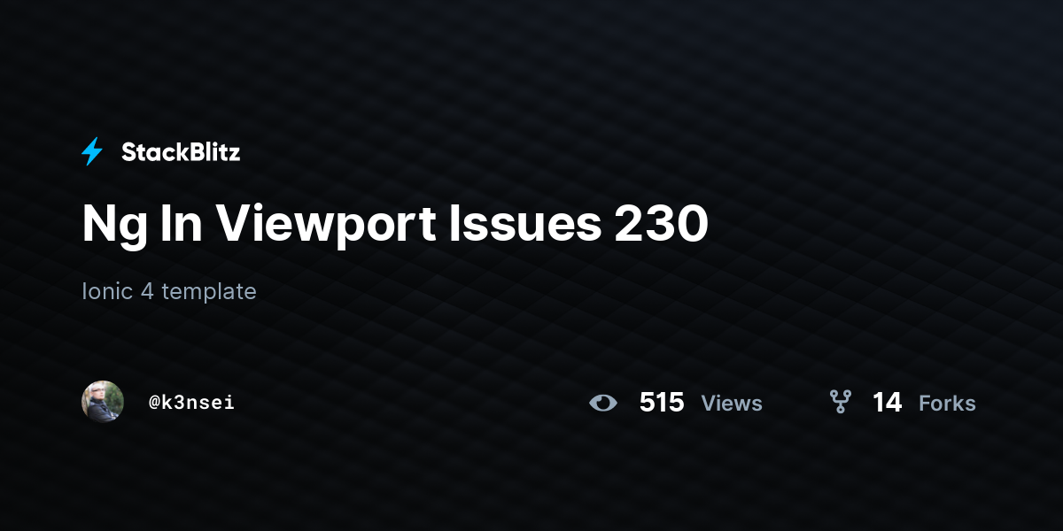 Ng In Viewport Issues 230 - StackBlitz