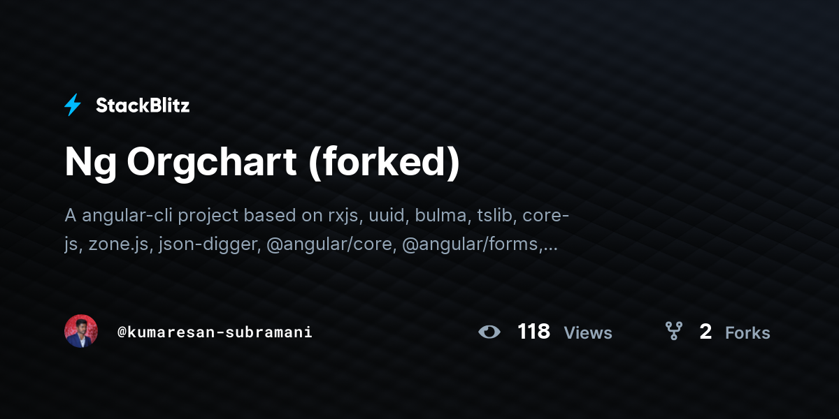Ng Orgchart (forked) - StackBlitz