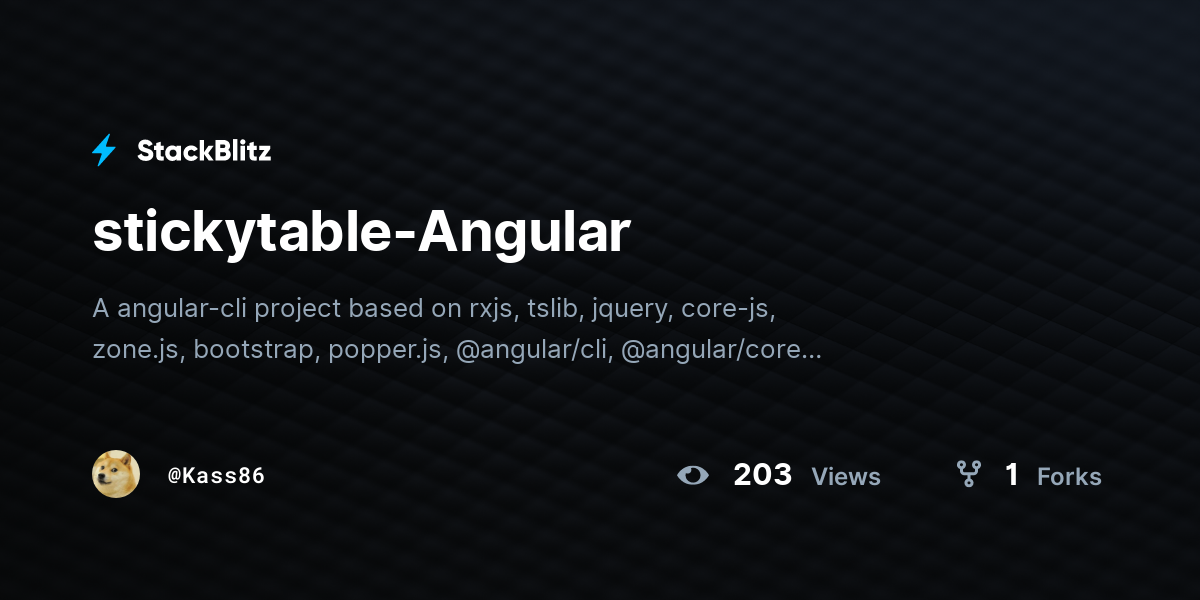 stickytable-Angular - StackBlitz