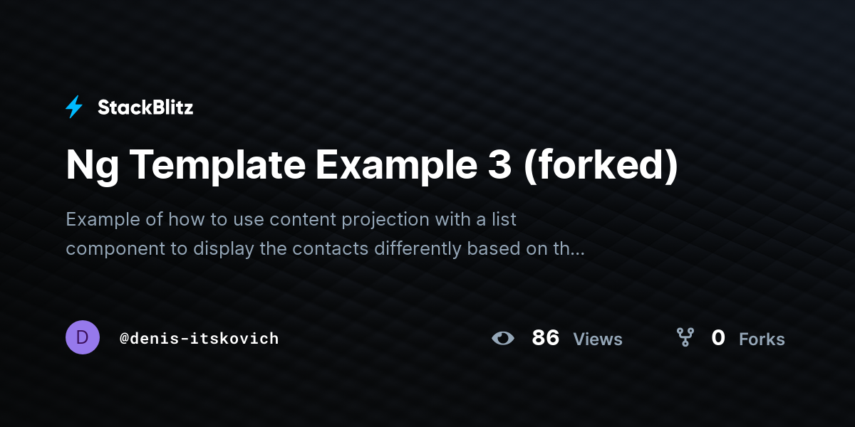 Ng Template Example 3 (forked) - StackBlitz
