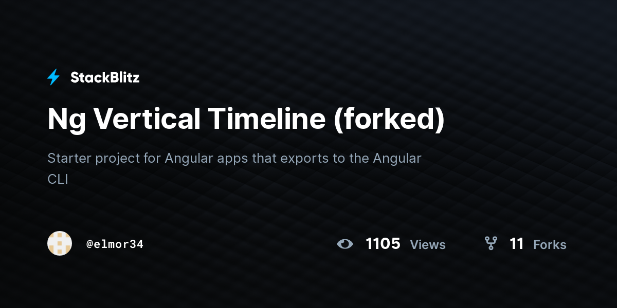 Ng Vertical Timeline (forked) - StackBlitz