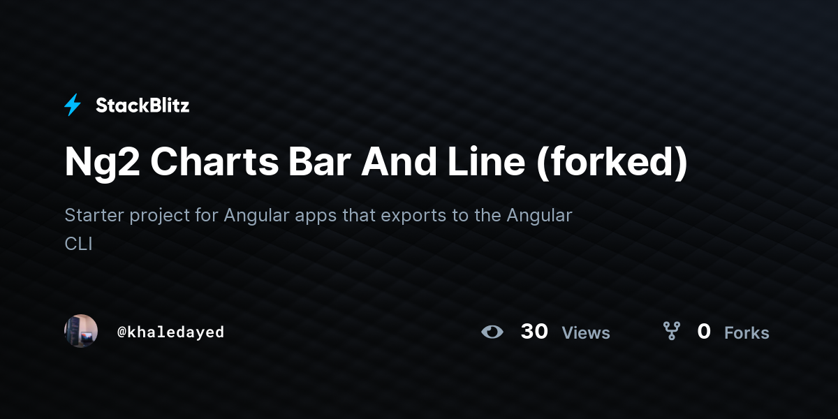 Ng2 Charts Bar And Line (forked) - StackBlitz