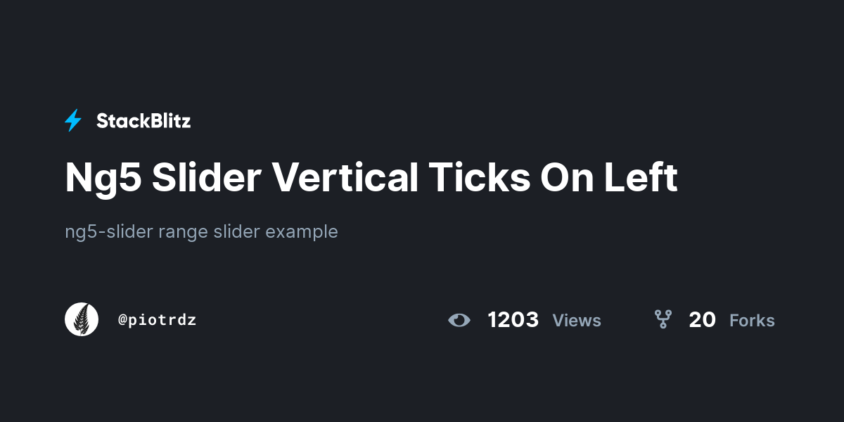 Ng5 Slider Vertical Ticks On Left - StackBlitz