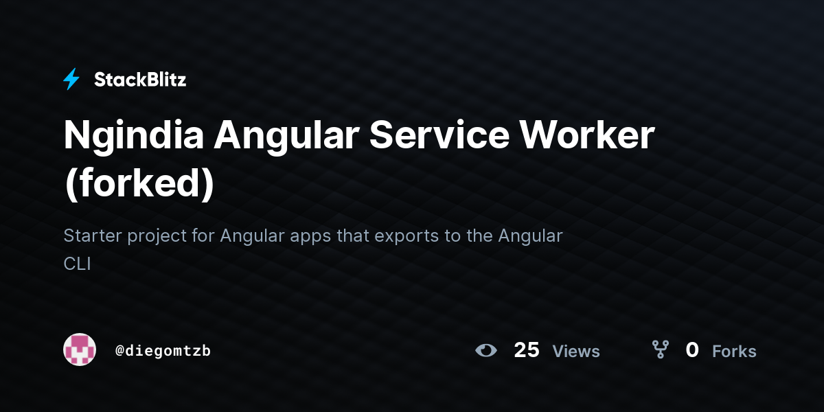 ngindia-angular-service-worker-forked-stackblitz