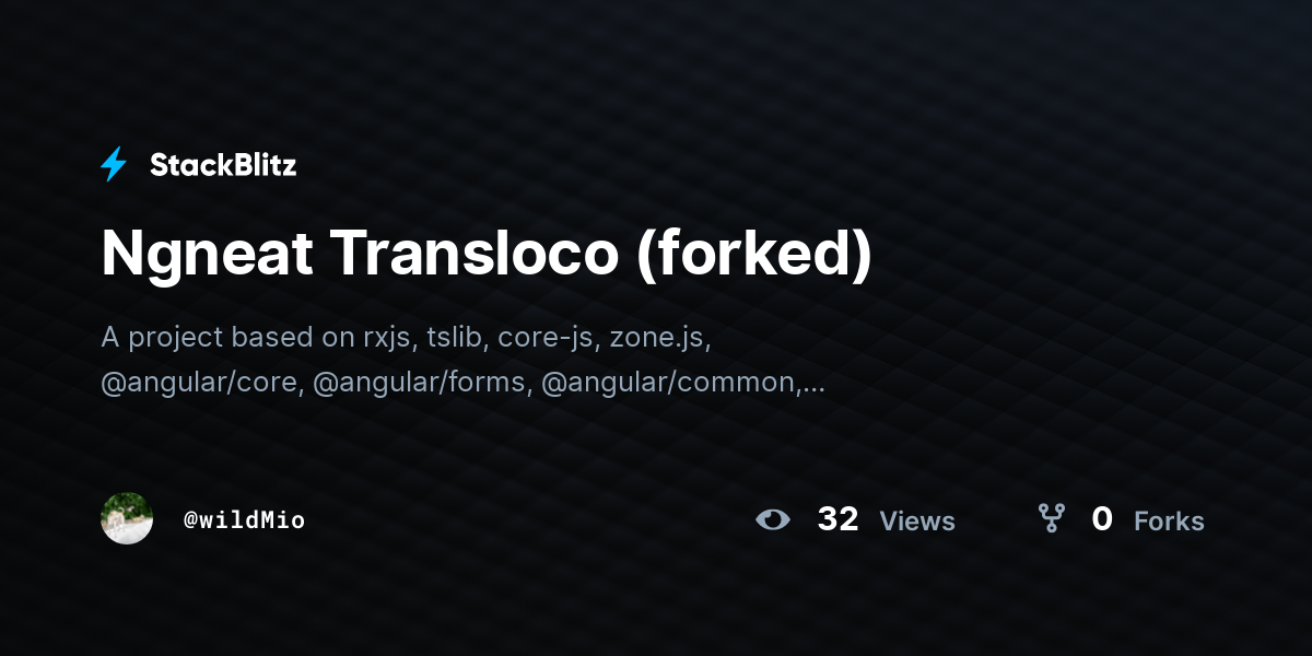 Ngneat Transloco (forked) - StackBlitz