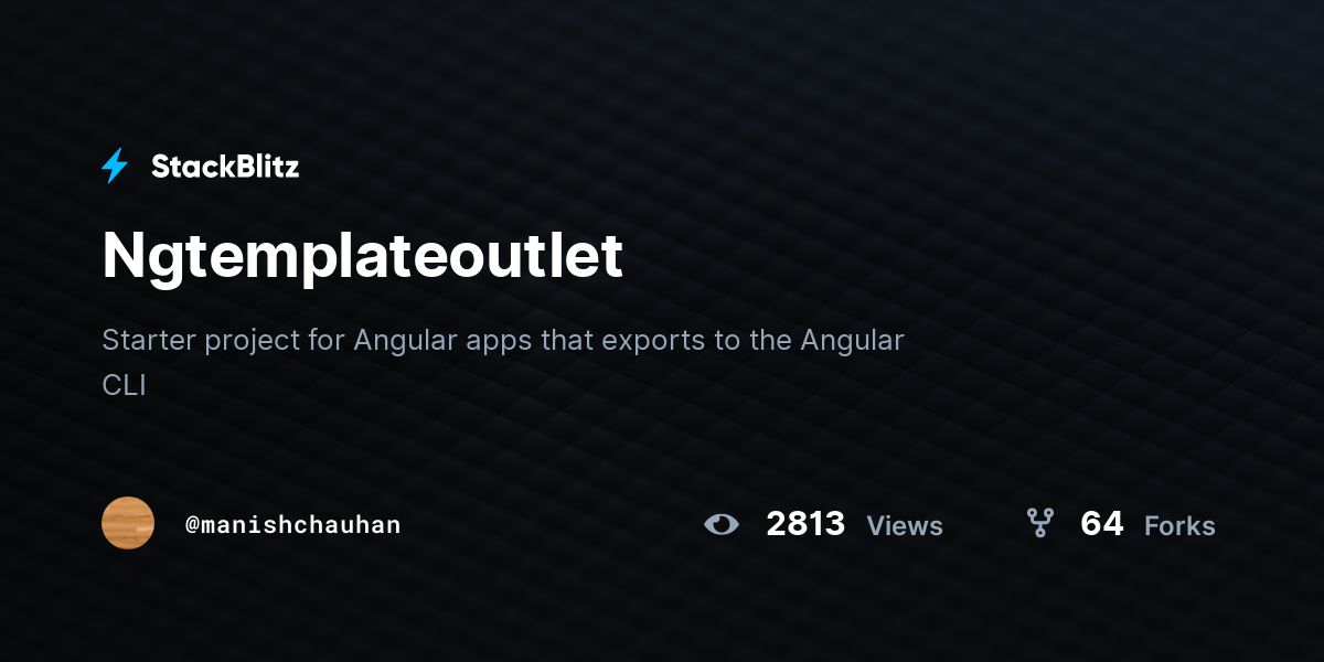 Ngtemplateoutlet - StackBlitz