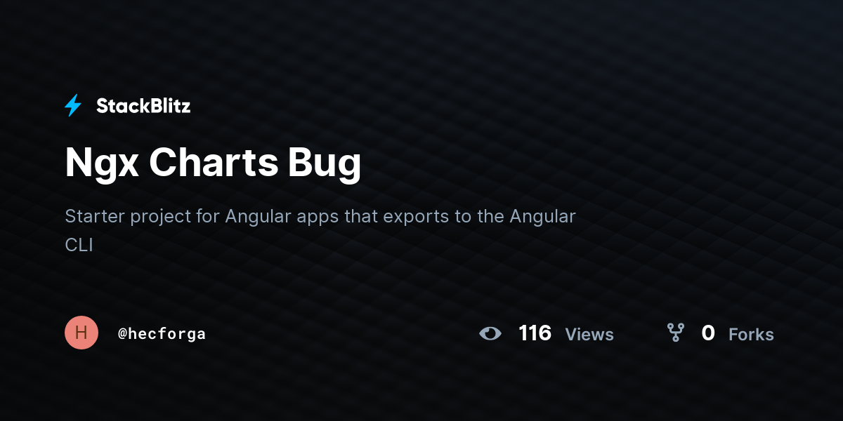 Ngx Charts Bug - StackBlitz