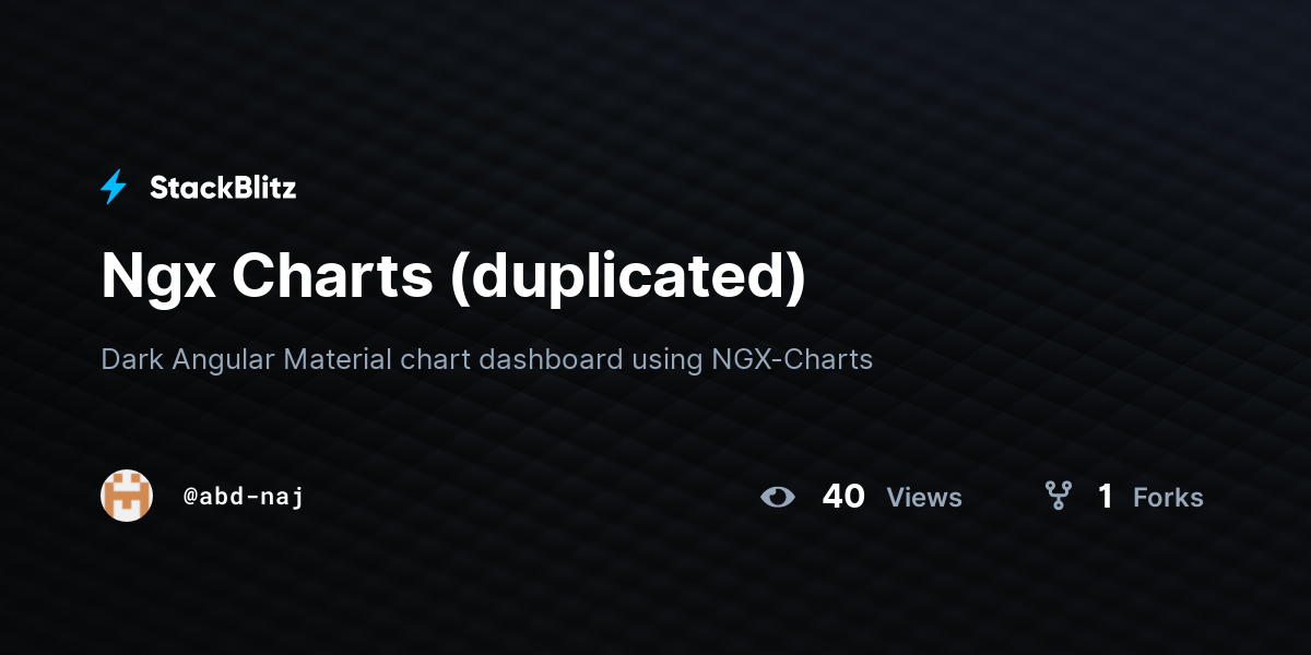 Ngx Charts (duplicated) - StackBlitz