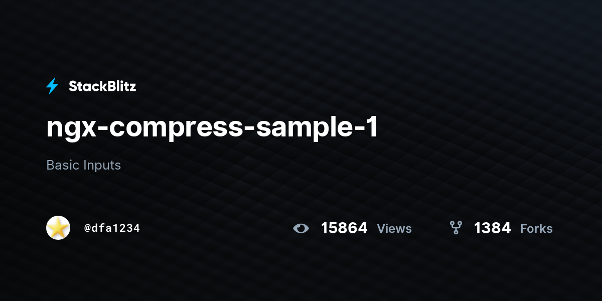 ngx-compress-sample-1 - StackBlitz