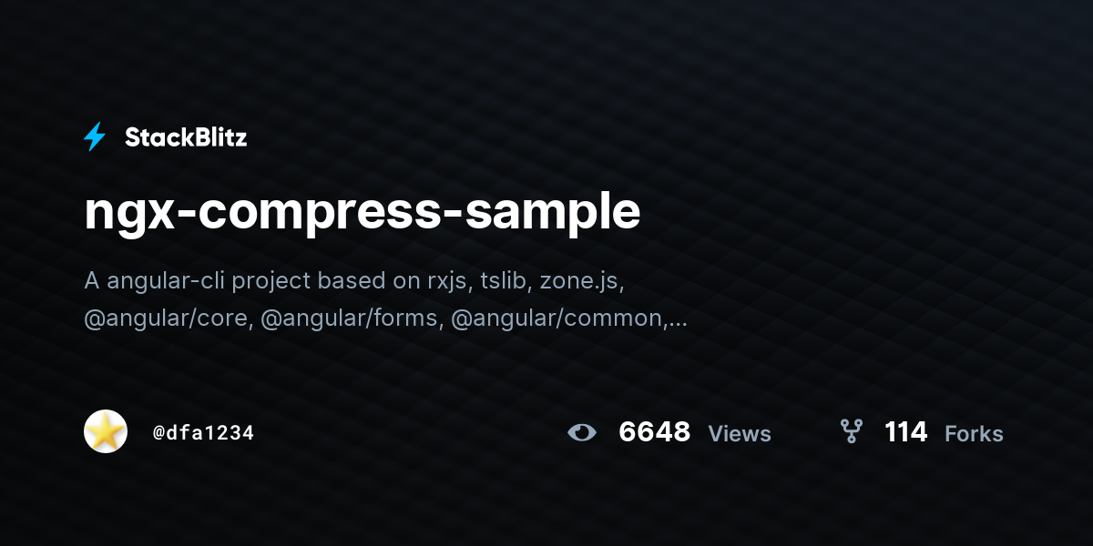 ngx-compress-sample - StackBlitz