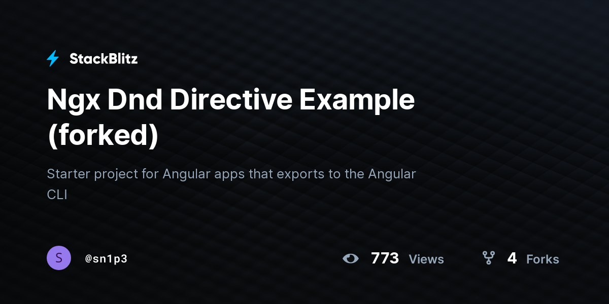 Ngx Dnd Directive Example (forked) - StackBlitz