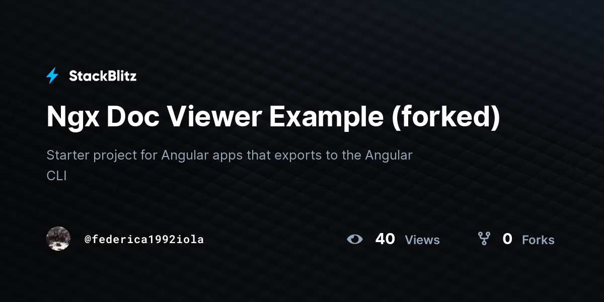 Ngx Doc Viewer Example (forked) - StackBlitz