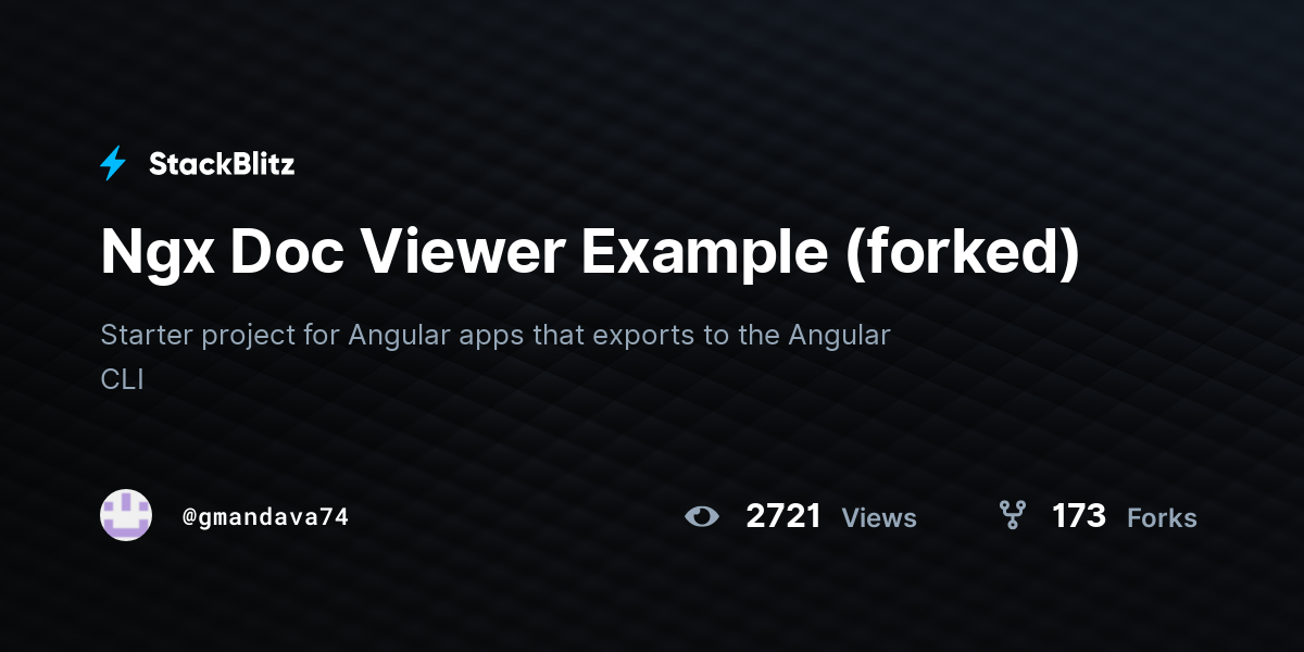 Ngx Doc Viewer Example (forked) - StackBlitz