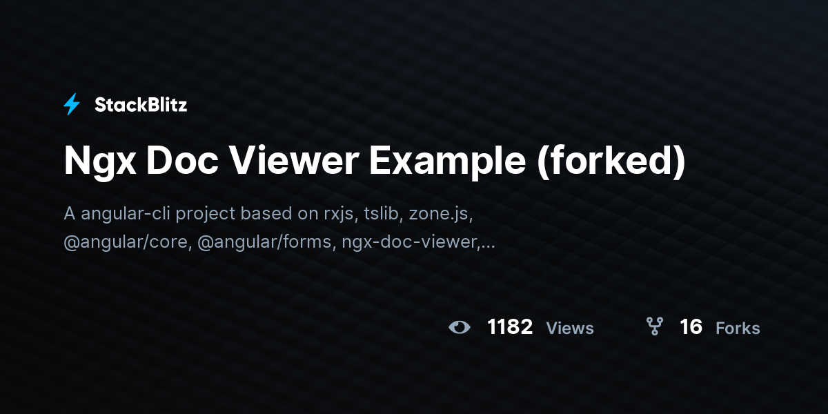 Ngx Doc Viewer Example (forked) - StackBlitz