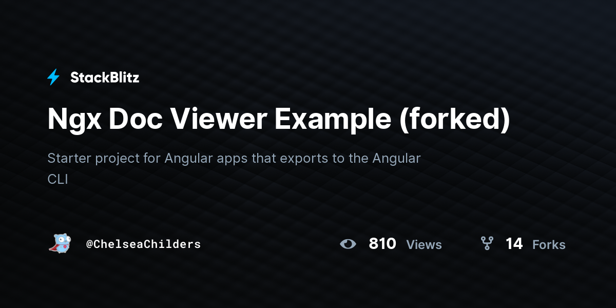 Ngx Doc Viewer Example (forked) - StackBlitz