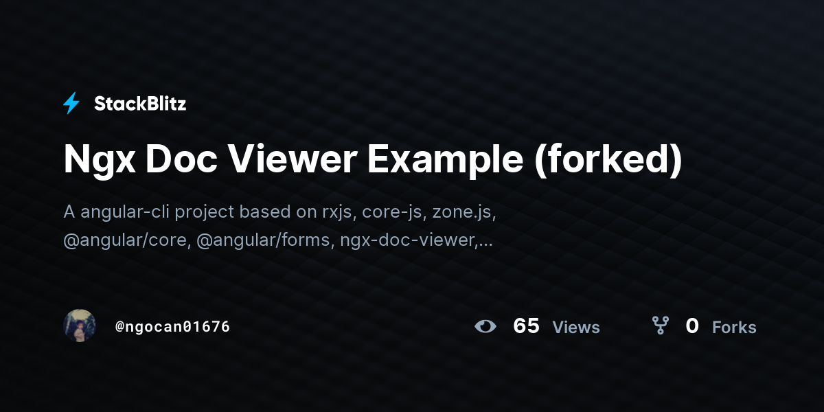 Ngx Doc Viewer Example (forked) - StackBlitz