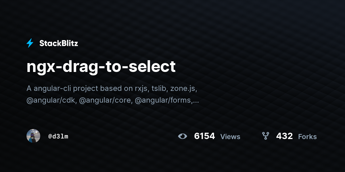 ngx-drag-to-select - StackBlitz
