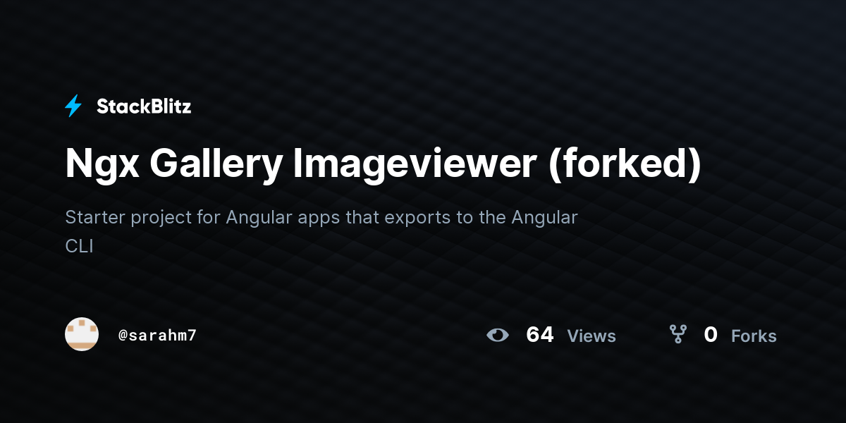 Ngx Gallery Imageviewer (forked) - StackBlitz