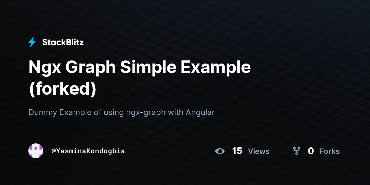 Ngx Graph Simple Example (forked) - StackBlitz