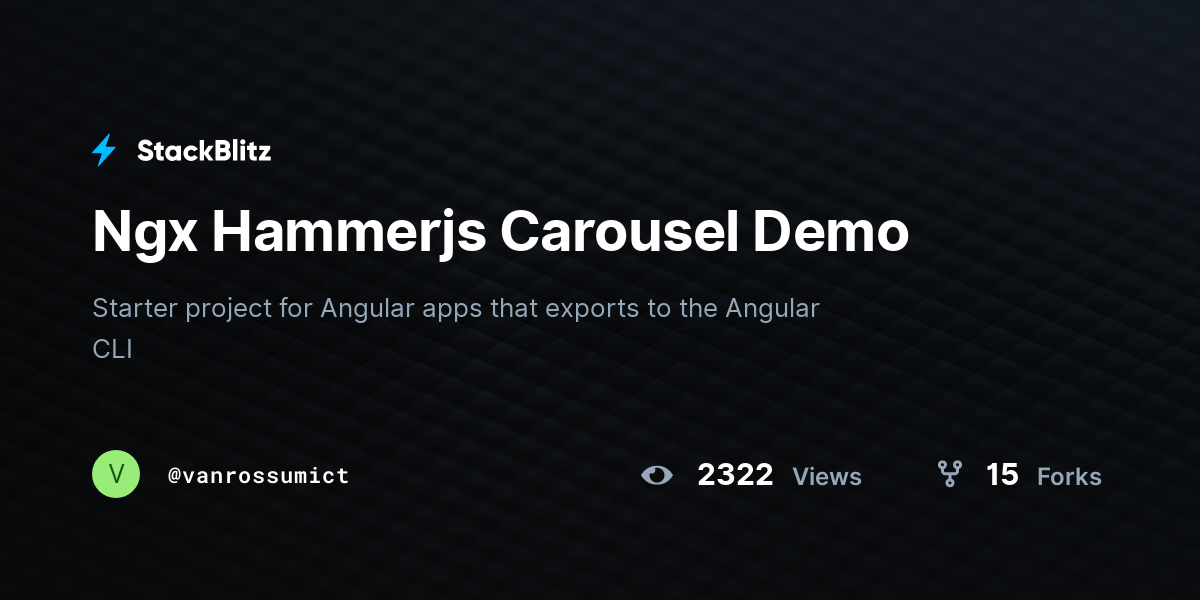 Ngx Hammerjs Carousel Demo - StackBlitz